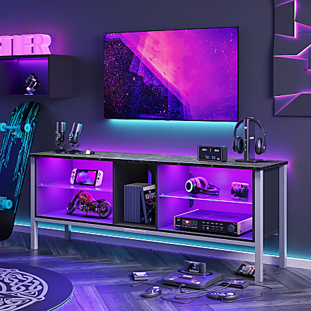 Black gaming deals tv stand