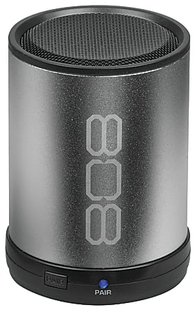 808™ Canz Bluetooth Speaker, 3.19" x 2.36" x 2.36", Silver