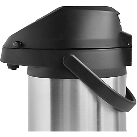 Brentwood Air Pot CTSA-2500 Vacuum Flask - 2.6 quart (2.5 L) - Brushed Stainless Steel