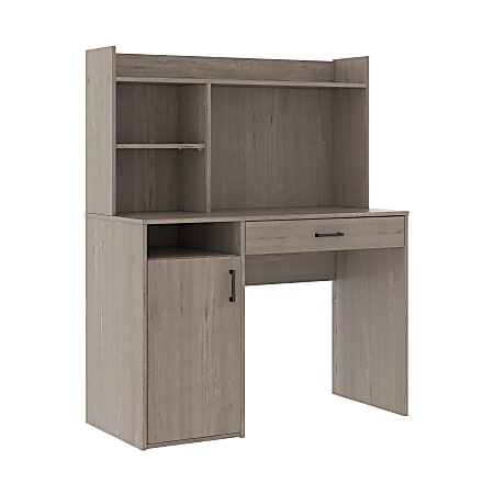 Sauder® Beginnings 43"W Computer Desk With Hutch, Silver Sycamore