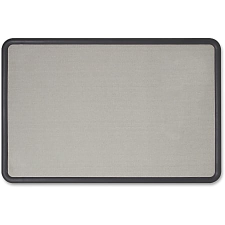 Quartet® Contour® Bulletin Board, 36" x 48", Plastic Frame With Black Finish