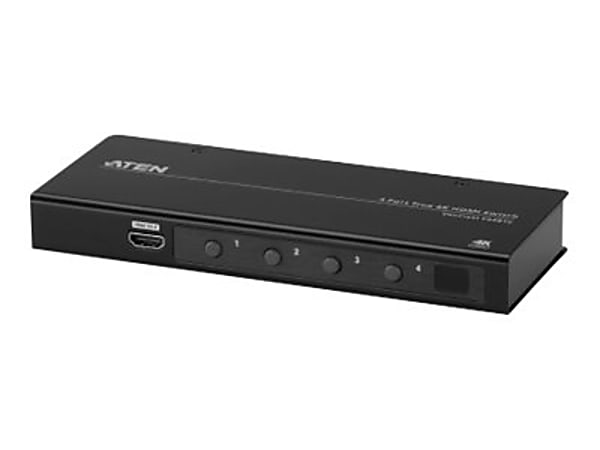 ATEN 4-Port True 4K HDMI Switch - 4096 x 2160 - 4K - 4 x 1 - Display - 1 x HDMI Out