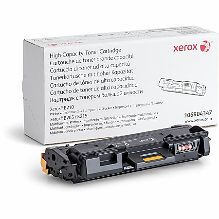Xerox® 200 High-Yield Black Toner Cartridge, 106R04347