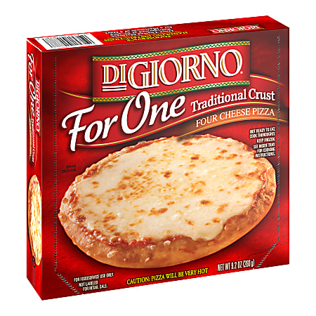 DiGiorno For One Single-Serve Traditional Crust Four Cheese Pizzas, 9.2 Oz, Pack Of 3 Pizzas