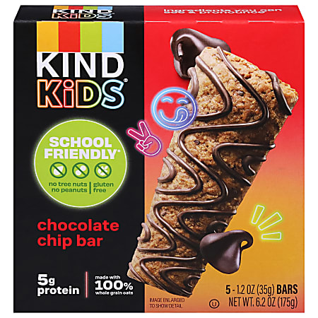 KIND Kids School-Friendly Bars, Chocolate Chip, 1.2 Oz, Total Qty 40