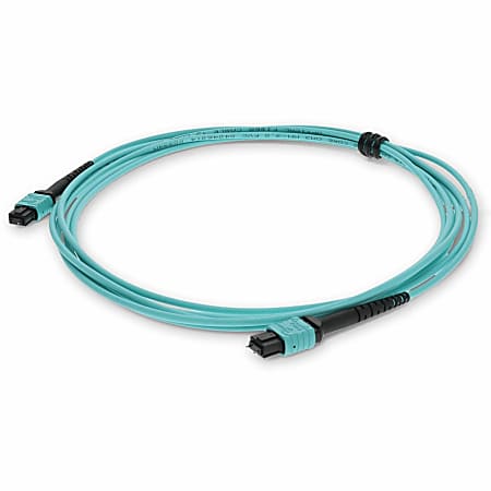 AddOn 1m MPO OM4 Aqua Patch Cable - Crossover cable - MPO multi-mode (M) to MPO multi-mode (M) - 1 m - ADDMPOMPO1M5OM4M