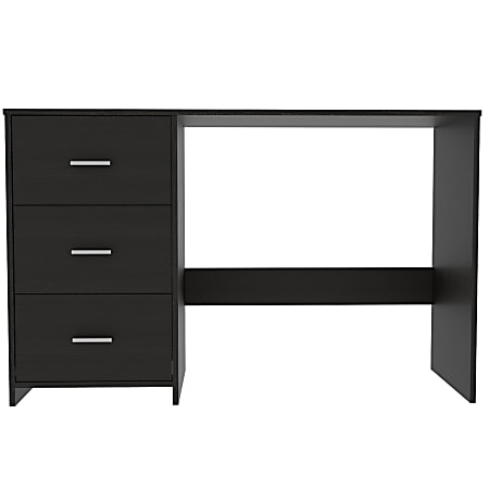 RTA 48 W 3 Drawer Computer Desk Black - Office Depot