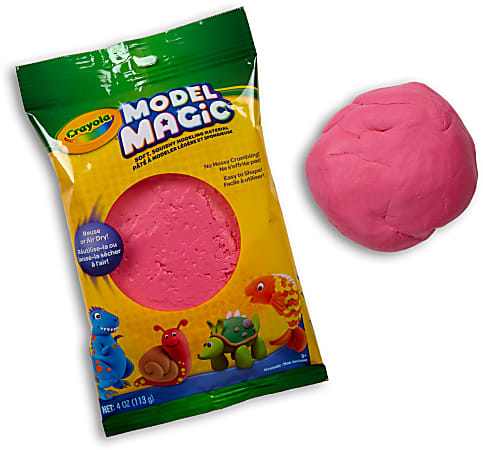 Crayola® Model Magic Modeling Clay, Raspberry Pink, 4 Oz Bag