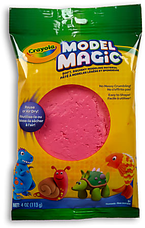 Crayola Model Magic Modeling Clay Raspberry Pink 4 Oz Bag - Office Depot
