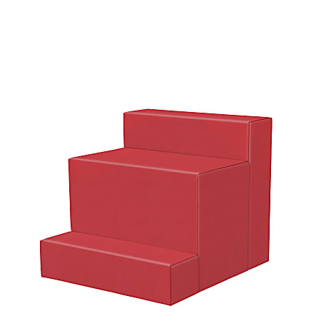 Marco 3-Step Seating Stool, Tomato