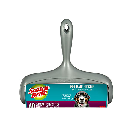 Scotch-Brite Pet Extra Sticky Large Surface Roller, 8 in x 31.4 ft