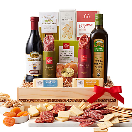 Hickory Farms - Deluxe Meat and Cheese Gift Crate - 11 items