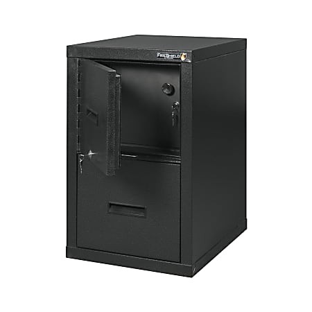 FireKing® FireShield 22"D Vertical 1-Drawer File Cabinet And
