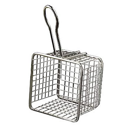 American Metalcraft Mini Stainless Steel Fry Basket, 4" x 4", Silver