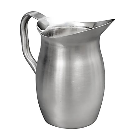 American Metalcraft Stainless Steel Bell Pitchers, 68 Oz, Silver, Pack of 12 Pitchers