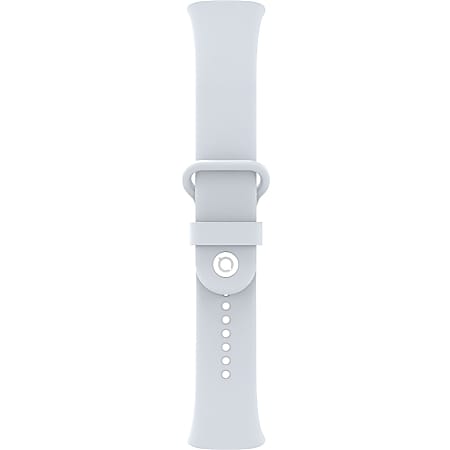SPACETALK Adventurer Band Strap - 1 - Hook & Loop Attachment - 0.6" Height x 1.8" Width x 8" Length - Cloud Gray - Silicone