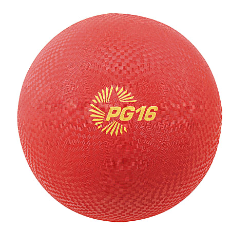 Champion Sports Playground Ball, 16", Red