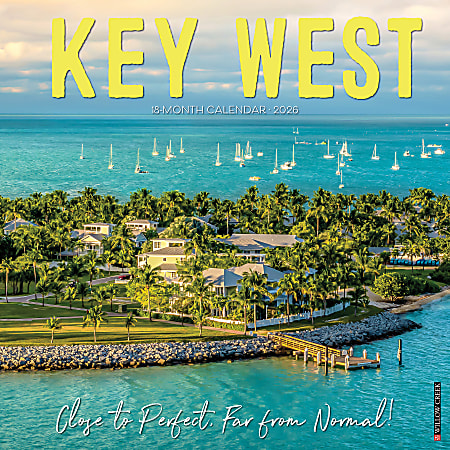 2026 Willow Creek Press Scenic Monthly Wall Calendar, 12" x 12", Key West, January To December, 55465