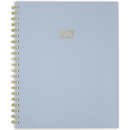 AT-A-GLANCE® Harmony 2027 Weekly Monthly Planner, Ice Blue, Large, 8 1/2" x 11"