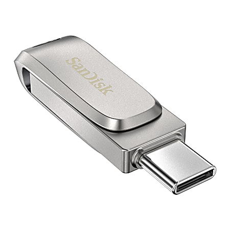 SanDisk iXpand Dual Drive USB C Luxe Flash Drive GB Silver