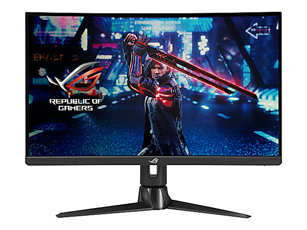 Asus ROG Strix XG27AQV 27" Class WQHD Curved Screen Gaming LCD Monitor - 16:9 - Black - 27" Viewable - XG27AQV