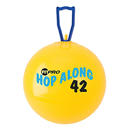 Champion Sports FitPro Pon Pon Hop-Along Ball, 16 1/2", Yellow