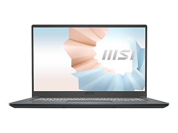 MSI Modern 15 Modern 15 A11MU-681 15.6" Rugged Notebook - Full HD - 1920 x 1080 - Intel Core i7 i7-1195G7 2.90 GHz - 16 GB RAM - 512 GB SSD - Carbon Gray - Intel Chip - Windows 10 Home - Intel Iris Xe Graphics