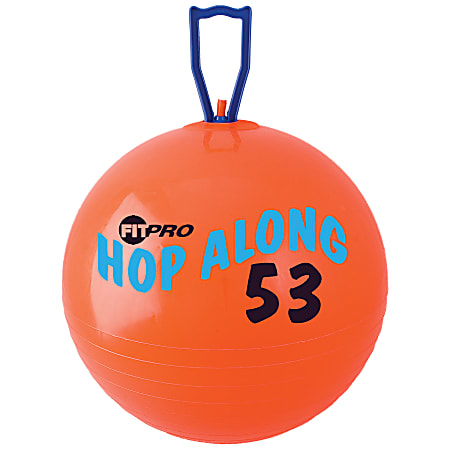 Champion Sports FitPro Pon Pon Hop-Along Ball, 20 1/2", Red