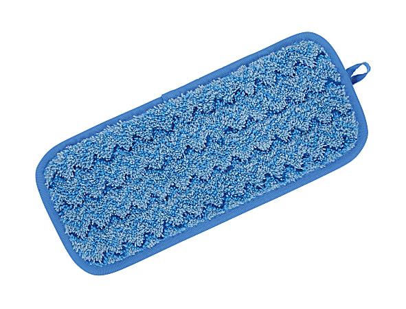 Rubbermaid® Hygen Microfiber Floor Pads, 11", Blue, Pack Of 6 Pads