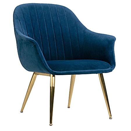 Glamour Home Angela Accent Chair, Blue