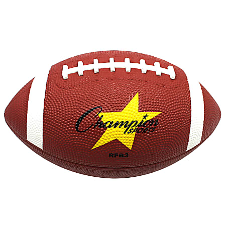 Champion Sports Junior Rubber Football - 10.50" - Junior - Rubber - 1  Each