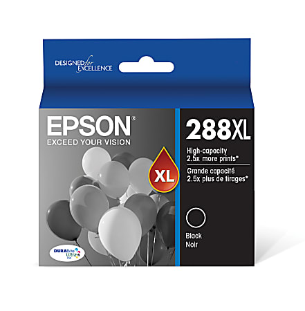 Epson® 288XL DuraBrite® Black High-Yield Ink Cartridge, T288XL120-S