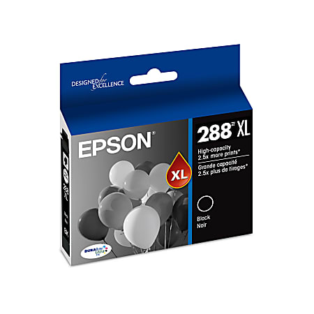 Epson® 288XL DuraBrite® Black High-Yield Ink Cartridge, T288XL120-S