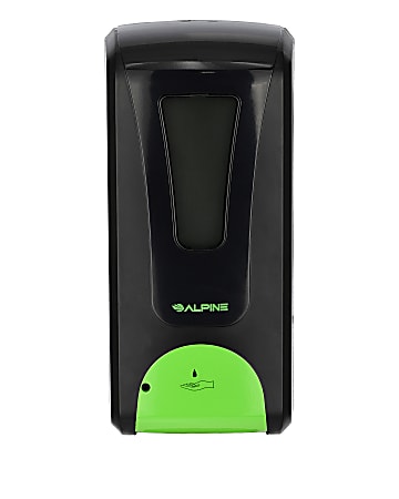 Alpine Wall-Mount Automatic Gel Hand Sanitizer Dispenser, Black