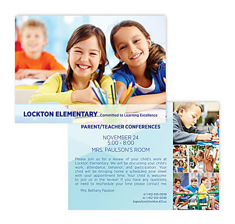 Custom Full-Color Standard Postcards, Printed 2 Sides, 5-5/8" X 4", Box Of 50