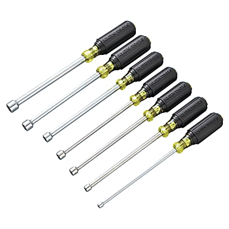 7 Pc Cushion-Grip Nut Driver Sets, 3/16; 1/4; 5/16; 11/32; 3/8; 7/16; 1/2