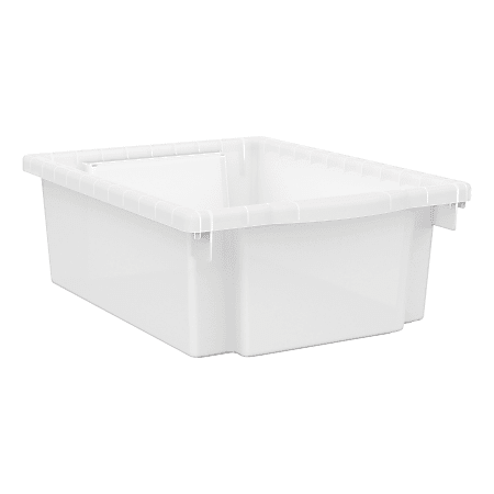 White Small Stacking Bins, 3-Pack