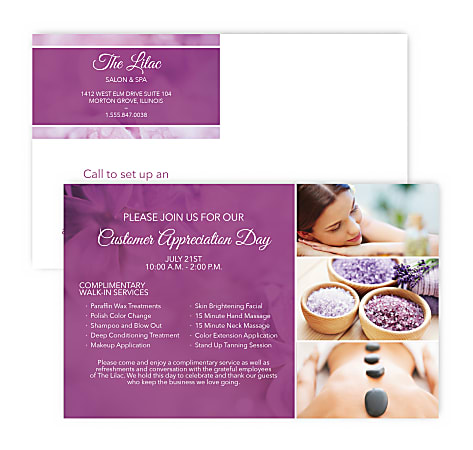 Custom Full-Color Large Postcards, Printed 2-Sides, 8" x 5", Box of 50