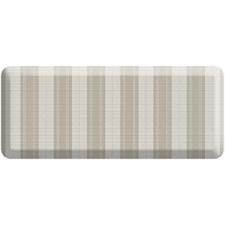 GelPro Designer Comfort Polyurethane Anti-Fatigue Mat For Hard Floors, 20” x 48”, Taylor Khaki