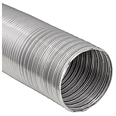 Lambro 8-Ft. T-LOCK UL Class 0 HVAC Semi-Rigid Air Duct 6 In., Silver, 306FUL