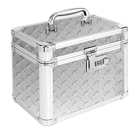 IdeaStream Vaultz Locking Personal Storage Box, 7-1/2"H x 7"W x 7"D, Black