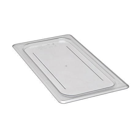 Cambro Camwear Polycarbonate Flat Lids, 1/3 Size, Clear, Pack Of 6 Lids