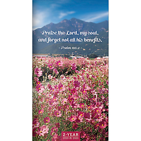 TF Publishing 24-Month Monthly Pocket Planner, 6 1/2" x 3 1/2", Psalms, January 2019 to December 2020