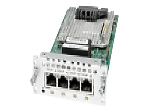Cisco Fourth-Generation Multi-flex Trunk Voice/Clear-channel Data T1/E1 Module - Expansion module - T1/E1 x 4 - T-1/E-1 - for Cisco 4451-X