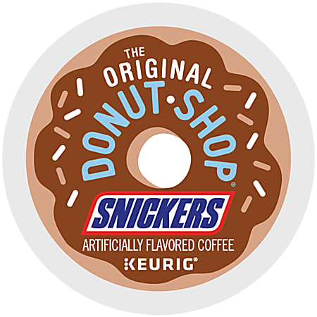 The Original Donut Shop Snickers Coffee K Cup Pods Box of 24 Pods
