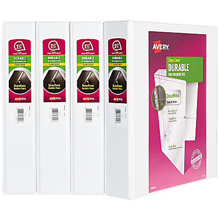 Avery Durable View Binders Letter Size 1 12 Slant Rings 41percent