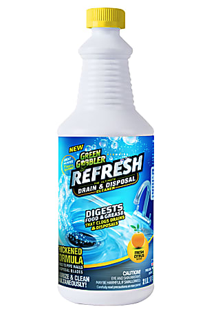 https://media.officedepot.com/images/f_auto,q_auto,e_sharpen,h_450/products/836738/836738_o01_green_gobbler_refresh_drain_and_disposal_cleaner/836738