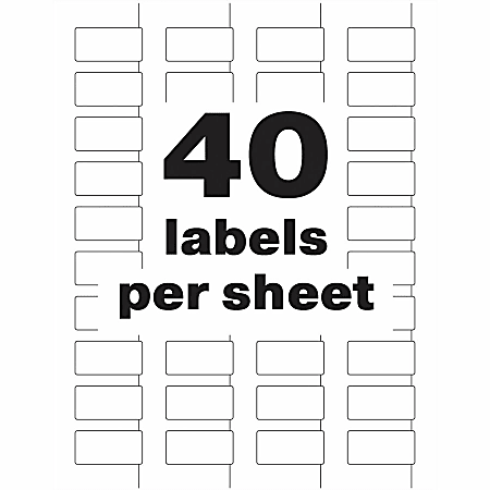 Avery PermaTrack Durable White Asset Tag Labels, 3/4