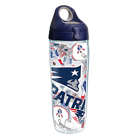 Tervis NFL All-Over Water Bottle With Lid, 24 Oz, New England Patriots