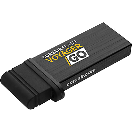 Corsair Flash Voyager GO - 64GB PC/Mobile Flash Storage Drive - 64 GB - USB 3.0, Micro USB - 5 Year Warranty